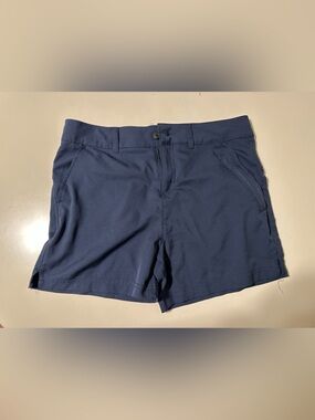 Magellan Outdoors Navy Flat Front Casual Shorts